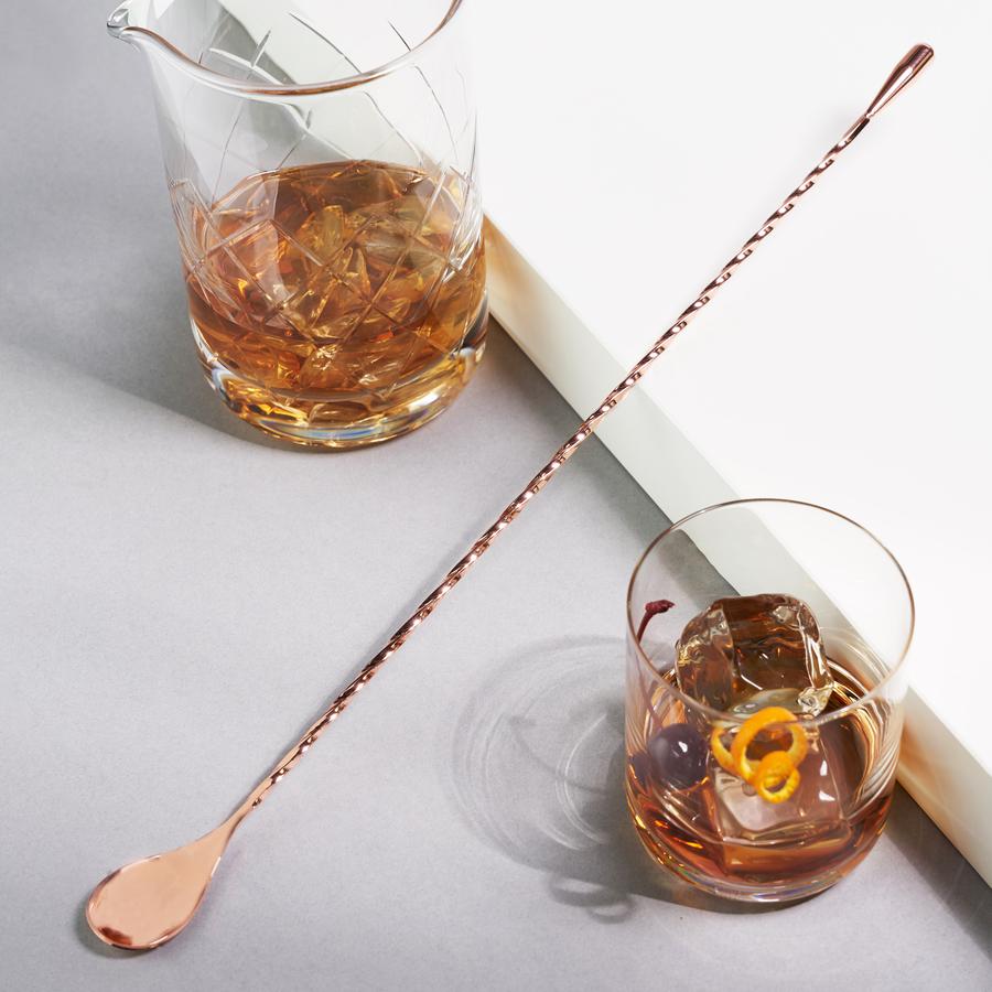 Summit 40cm Copper Weighted Barspoon by Viski